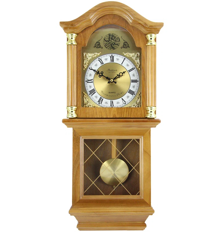 Bedford Clocks Bedford Clock Collection Solid Wood Wall Clock