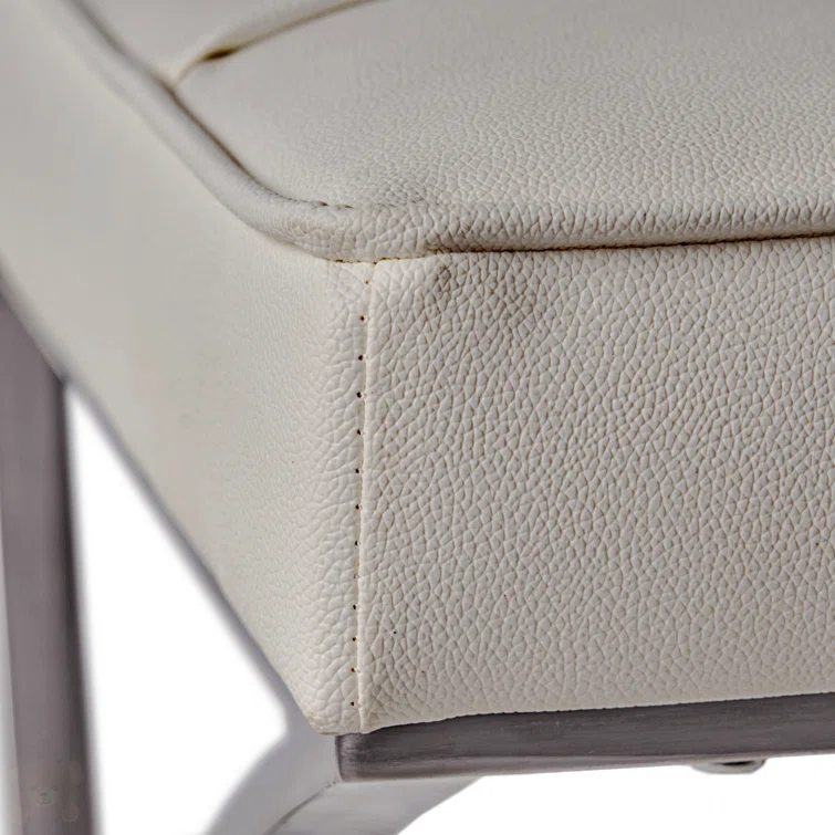 Orren Ellis Somerville 18.75'' H Tufted Faux Leather Upholstered Side Chair (Set of 2)