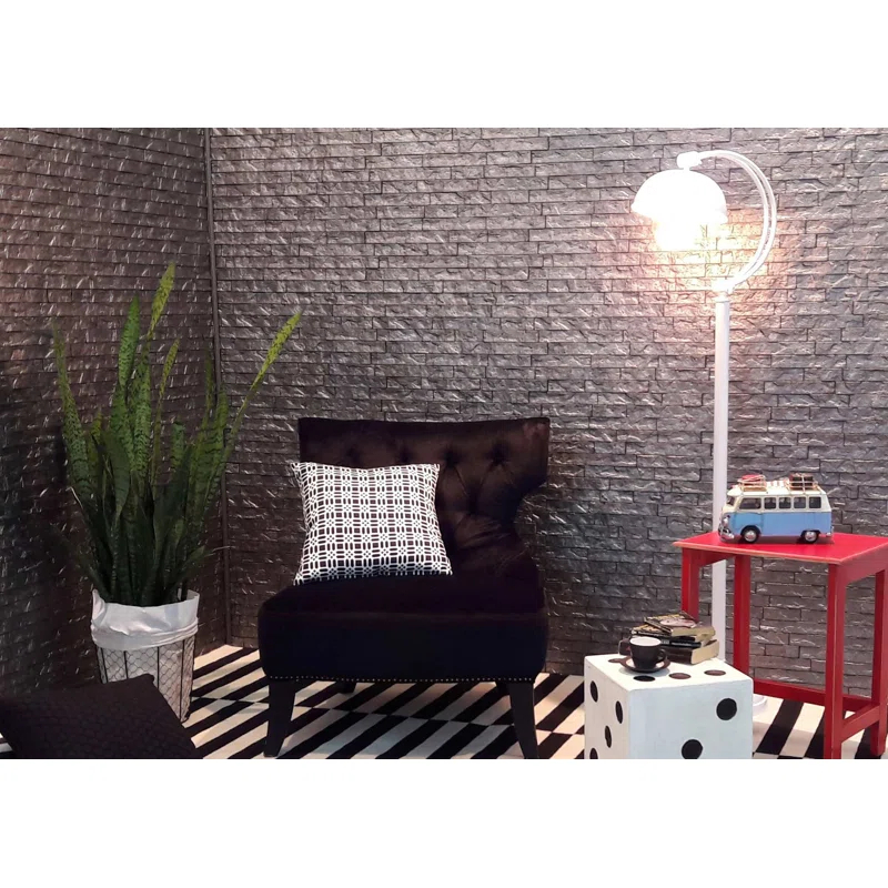 Innovera Decor by Palram Ledge Stone 24" x 24" PVC Wall Paneling in Portland Cement