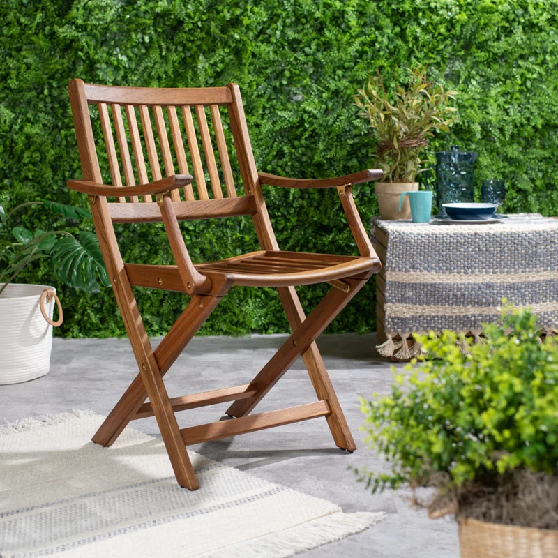 Eaglet Teak Outdoor Folding Dining Armchair