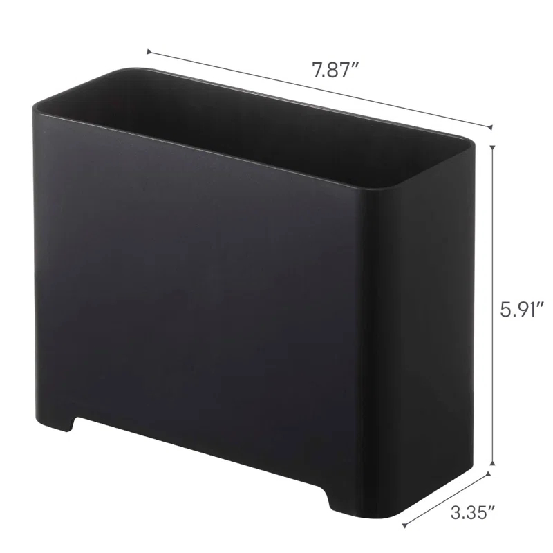 Yamazaki Home Self-Draining 0.55 Gallon Trash Can