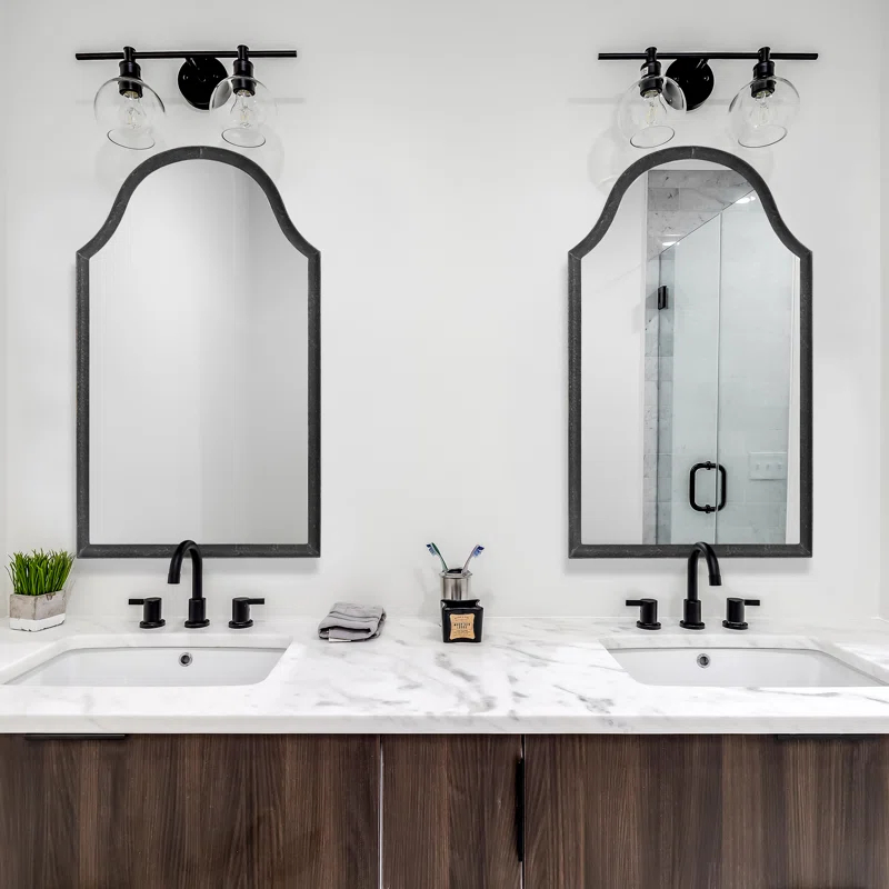 Willa Arlo™ Interiors Molden Metal Flat Wall Mirror