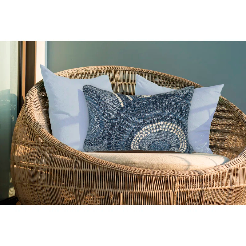 Liora Manne Marina Abstract Indoor/Outdoor Throw Pillow