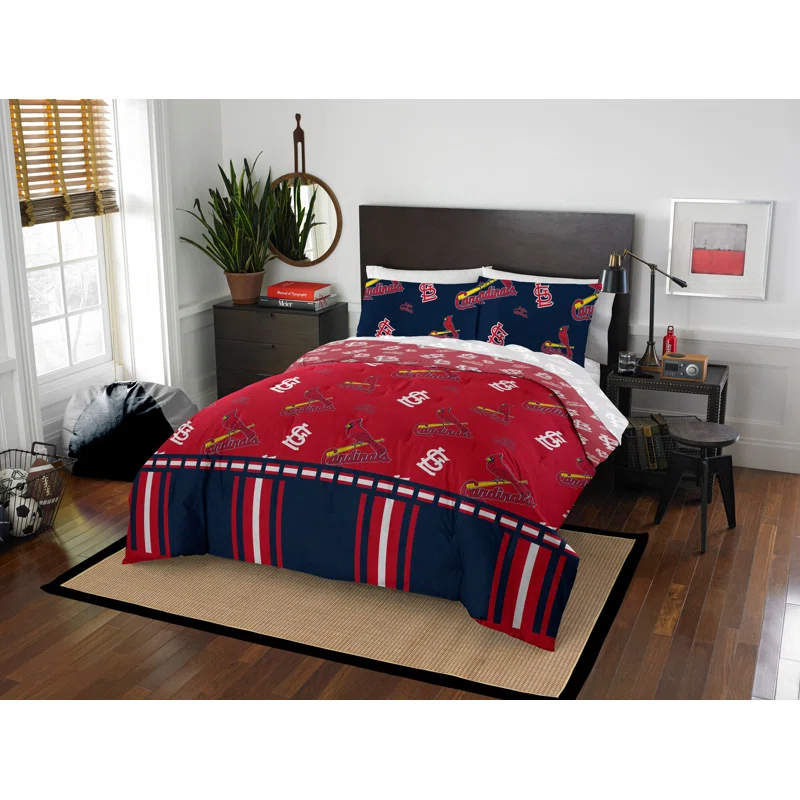 Northwest MLB Boston Red Sox Rotary Bed In A Bag Set
