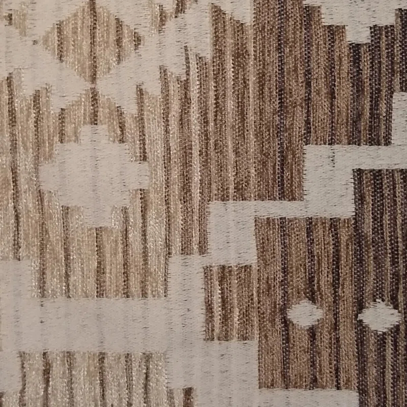 Paseo Road by HiEnd Accents Chalet Cream/Taupe Aztec Print Southwestern Style 72x72 inch Shower Curtain + Hooks