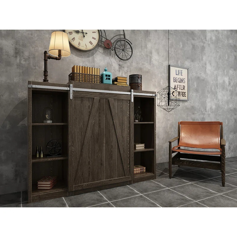 Hook Mini Standard Single Track Barn Door Hardware Kit (Door Not Included)