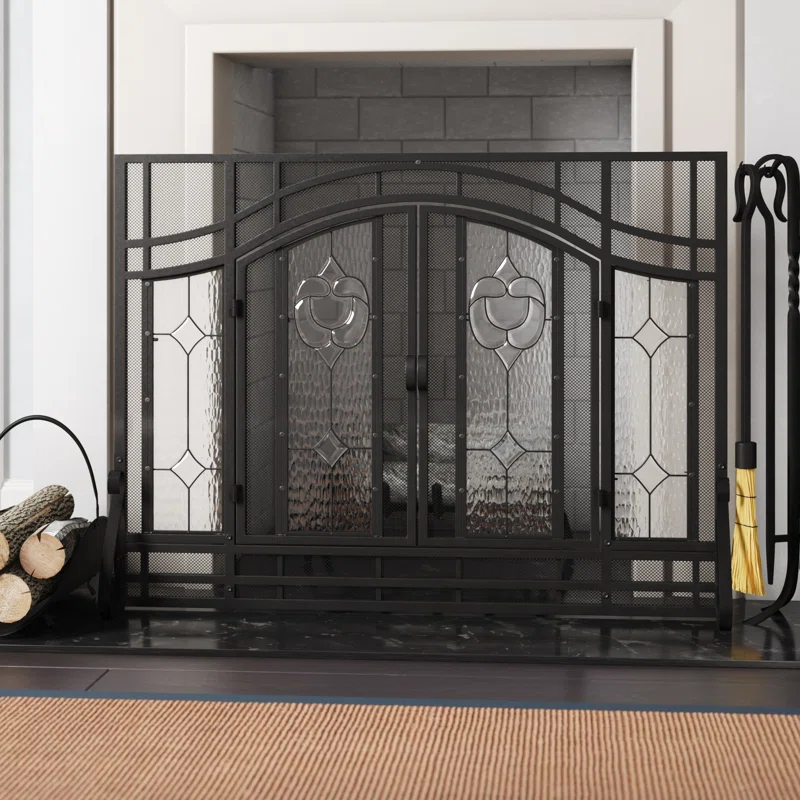Steel Fireplace Screen