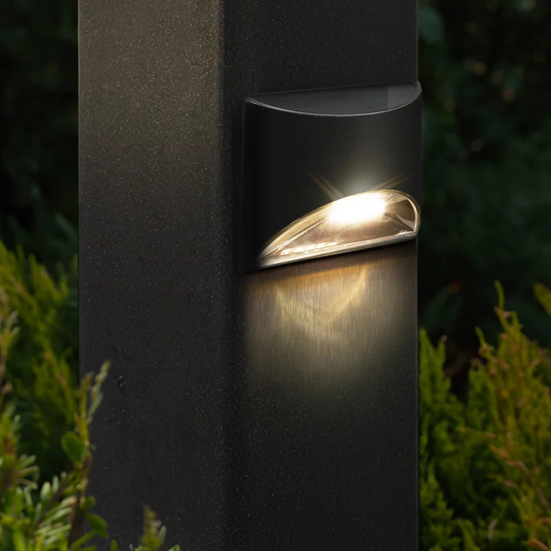 Classy Caps Stainless Steel Solar Powered Integrated LED Metal Deck Light