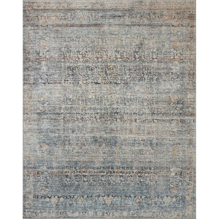 Amber Lewis x Loloi Amber Lewis x Loloi Billie Denim / Blush Area Rug