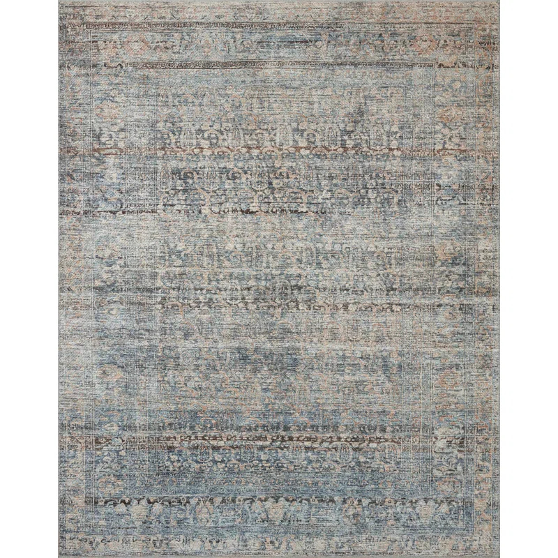 Amber Lewis x Loloi Amber Lewis x Loloi Billie Denim / Blush Area Rug
