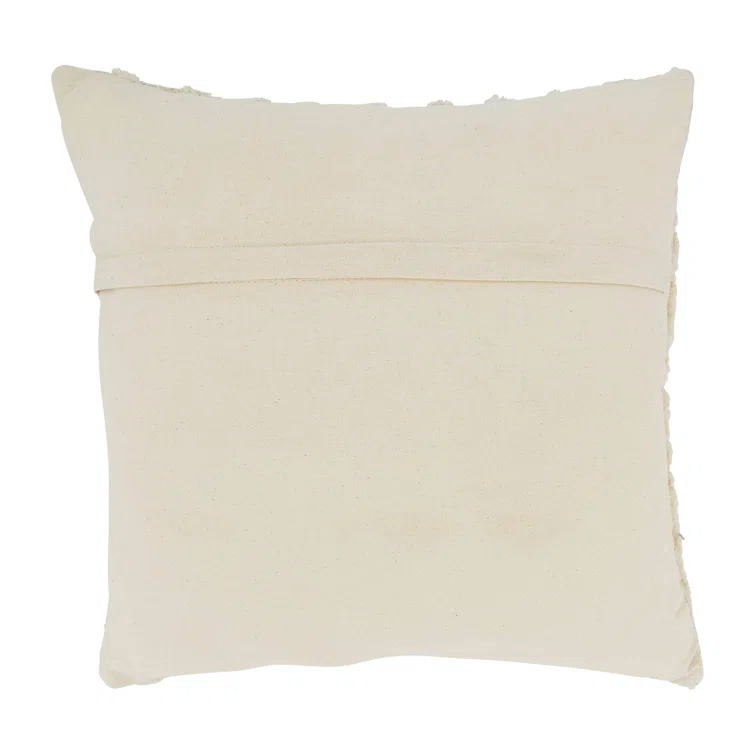 Saro Adelaide Collection Tassels Cotton Throw Pillow