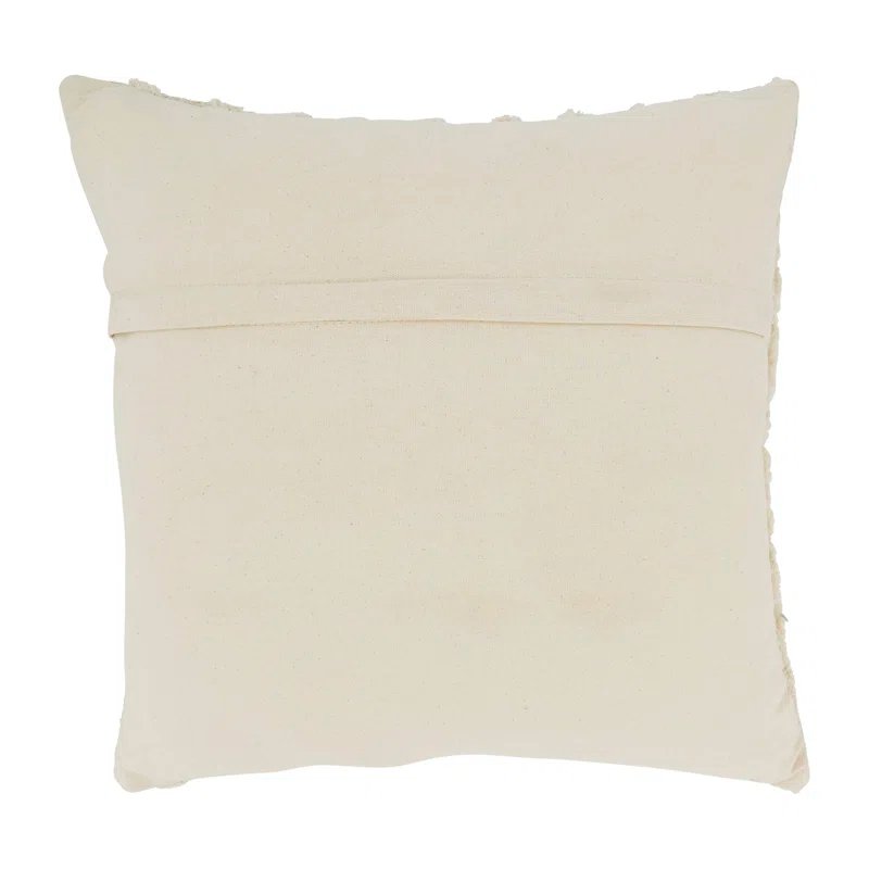 Saro Adelaide Collection Tassels Cotton Throw Pillow