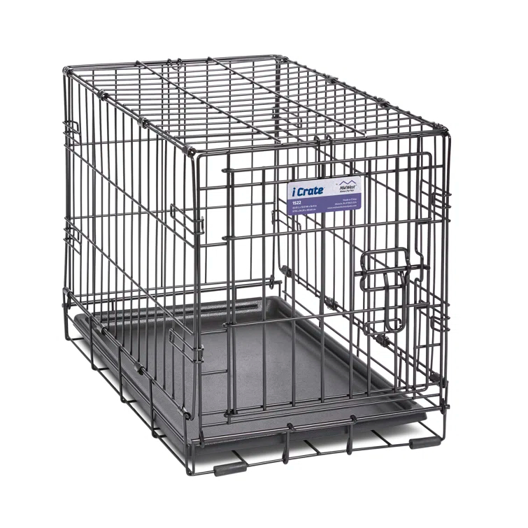 Midwest Homes For Pets MidWest Homes for Pets Newly Enhanced Single Door iCrate Dog Crate Includes Divider Panel