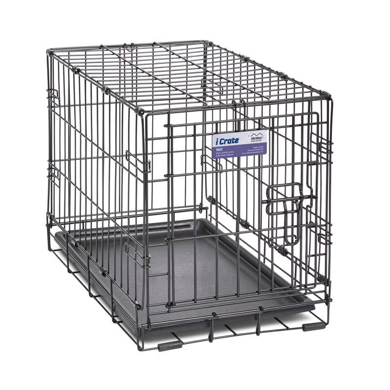 Midwest Homes For Pets MidWest Homes for Pets Newly Enhanced Single Door iCrate Dog Crate Includes Divider Panel