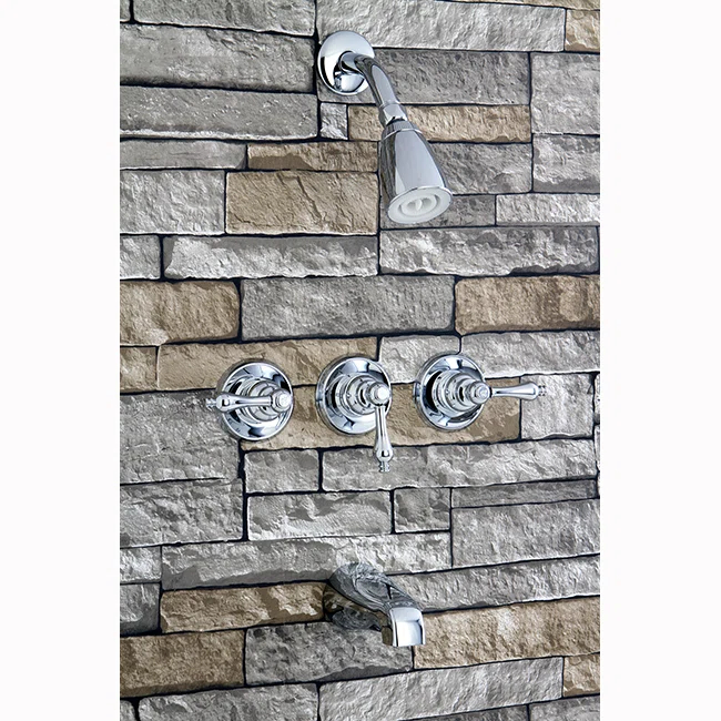 Kingston Brass Kingston Brass Victorian Triple-Handle Tub and Shower Faucet KB231AX