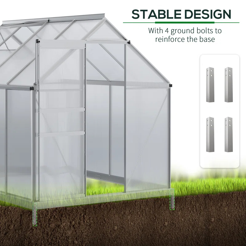 99" W x 74" D Greenhouse