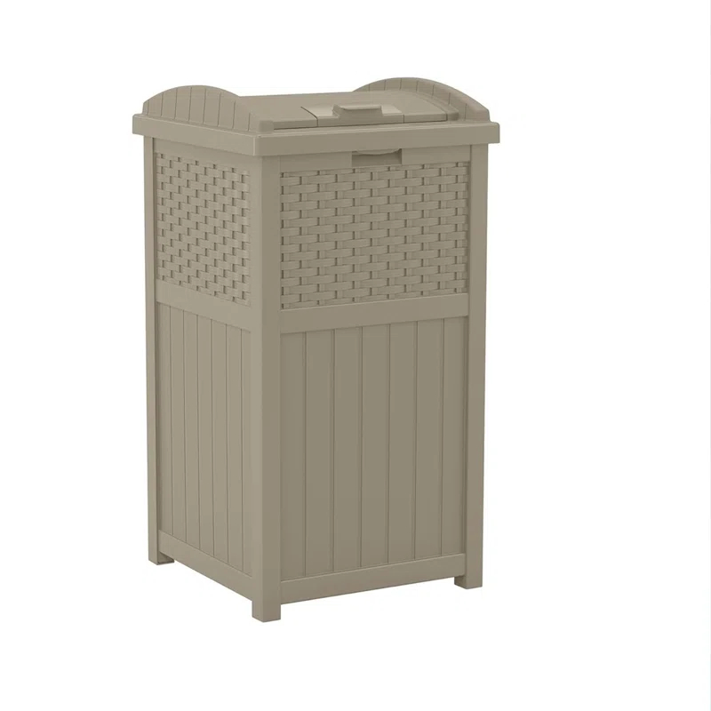 Suncast Suncast 33 Gallon Manual Lift Trash Hideaway Container
