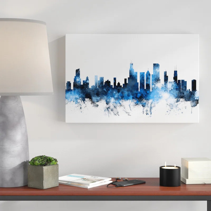 Wrought Studio™ " Chicago Illinois Skyline II " by Michael Tompsett