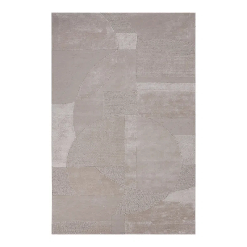 LOOMY Handmade Tufted Taupe Area Rug