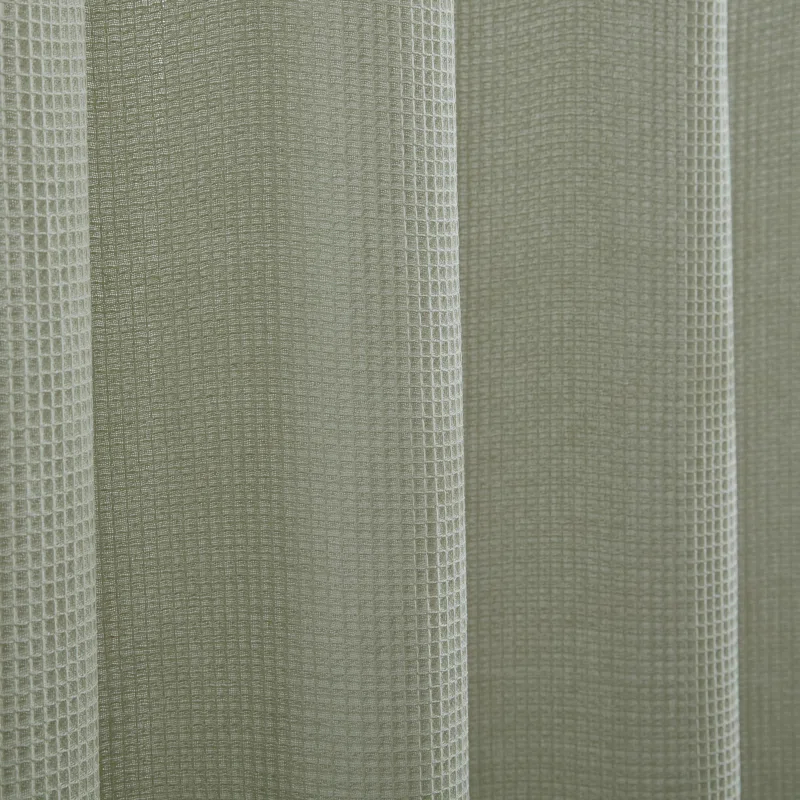 Kenneth Cole Kenneth Cole Solid Waffle Cotton Blend Shower Curtain