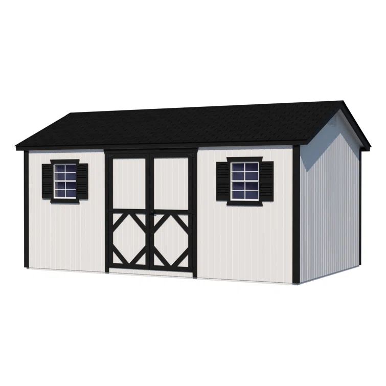Little Cottage Co. Classic Workshop Outdoor Wood Storage Shed & Reviews | Wayfair