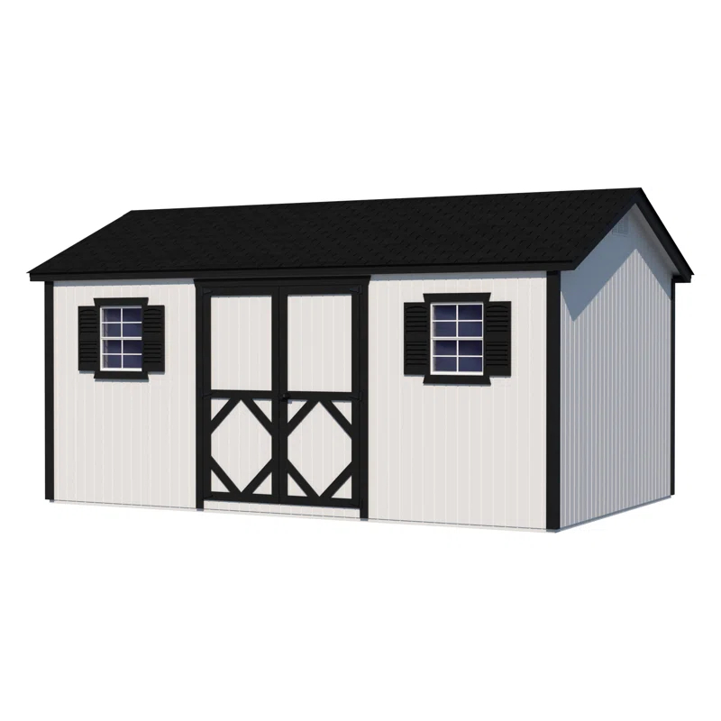 Little Cottage Co. Classic Workshop Outdoor Wood Storage Shed