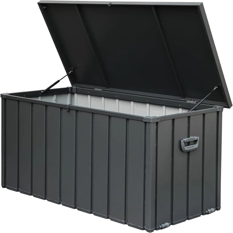 Tryimagine 160 Gallon Outdoor Storage Deck Box Waterproof, Large Patio Storage Bin For Outside Cushions, Throw Pillows, Garden Tools, Lockable