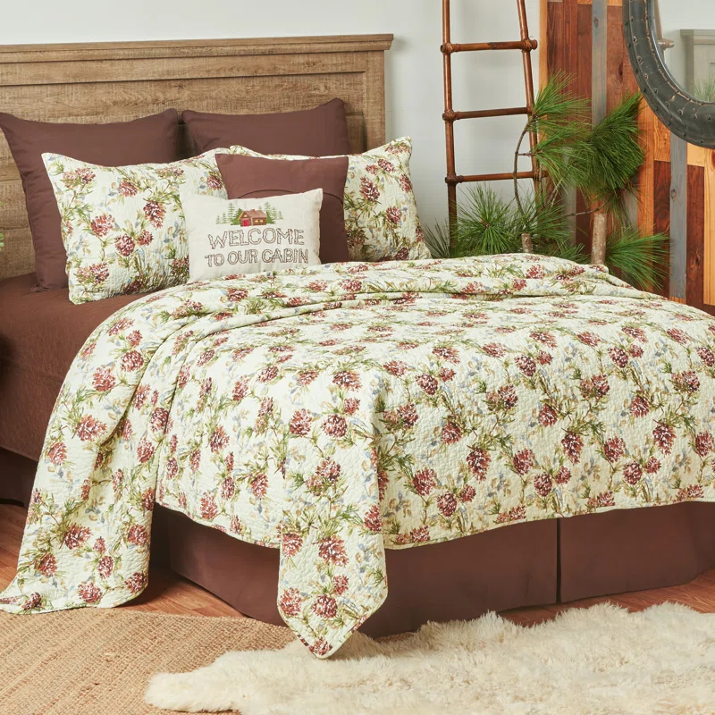 C&F Home Cooper Pines Cotton Reversible Quilt Set