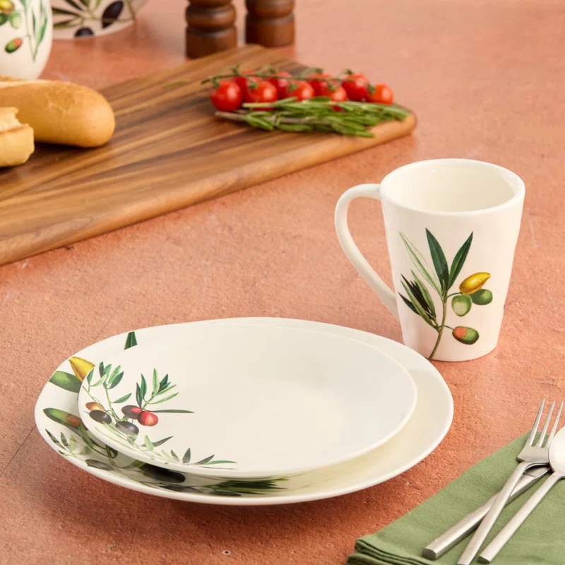 Certified International Olivia Set of 4 Salad Plate 9in