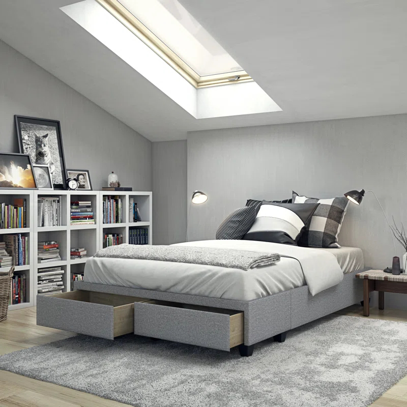 Boyd Sleep Boyd Modena Upholstered Linen Platform Storage Bed