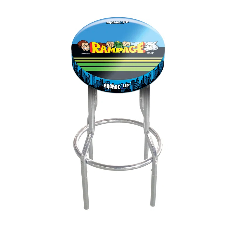 Arcade1up Rampage Adjustable Height Bar and Arcade Stool | Wayfair