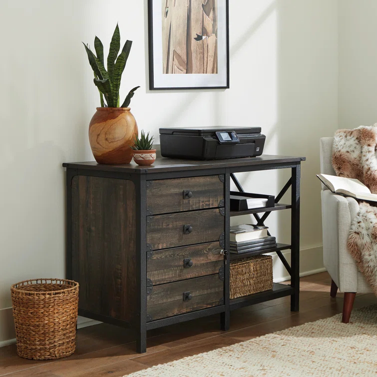 Steelside™ Annie 42.047'' Wide 3 - Drawer Filing Credenza