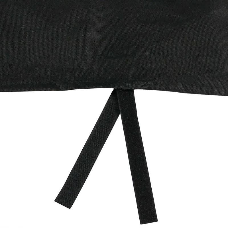 Arlmont & Co. Hamm Black Solid Firewood Log Rack Hoop Cover with PVC Backing
