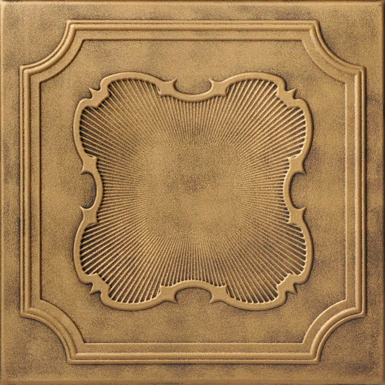 A La Maison Ceilings Coronado 1.6 ft. x 1.6 ft. Polystyrene Glue-up Ceiling Tile (Set of 48)