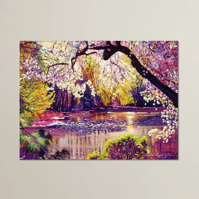 House of Hampton® " Central Park Spring Pond " by David Lloyd Glover