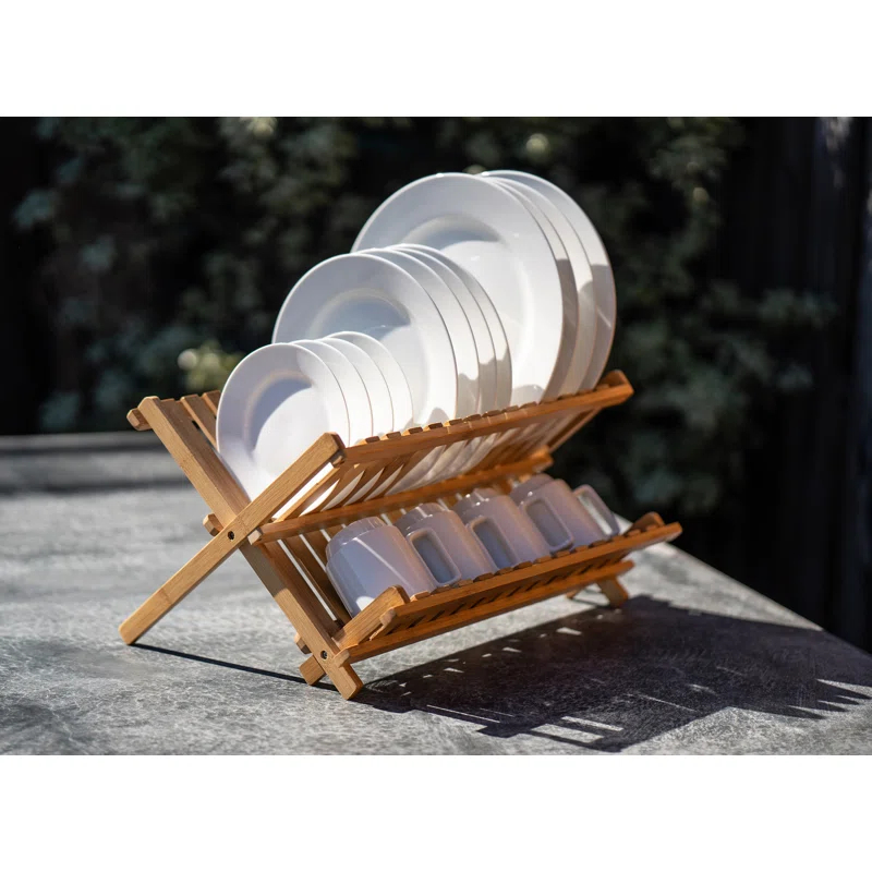 BIA Cordon Bleu Danesco Bamboo Collapsible Dish Rack