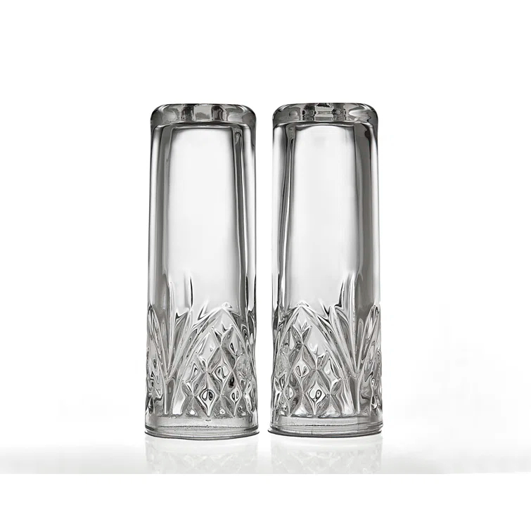 Godinger Silver Art Co Dublin Crystal Salt & Pepper Shaker Set (Set of 2)