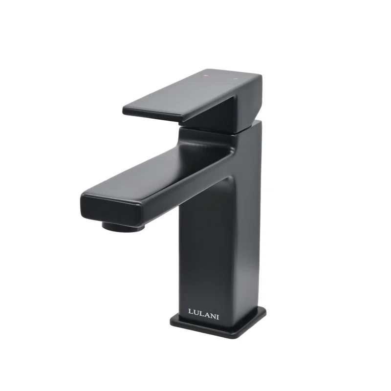 Lulani BA-600-01MB Lulani Capri Single Hole Bathroom Faucet with Drain Assembly