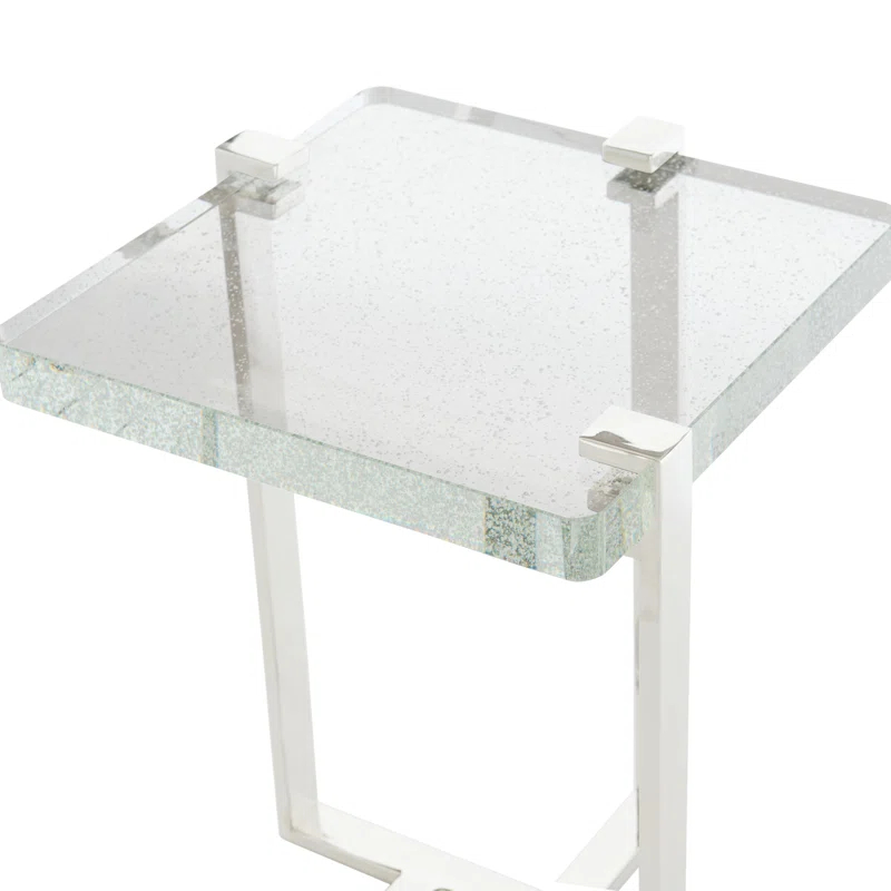 Mott Glass Top End Table