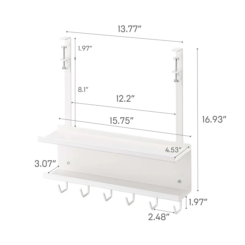 Yamazaki Home Under-Desk Cable & Router Storage Rack, Steel