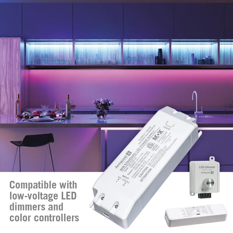 Armacost Lighting 850600 Standard LED Driver 24V DC, Electronic Transformer