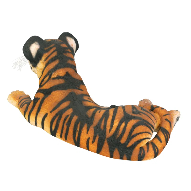 Design Toscano The Grand Scale Wildlife Animal Lying Down Tiger Cub Statue