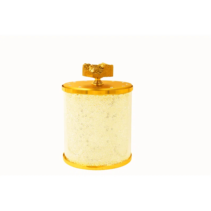6'' H Crystal Tabletop Votive Holder with Candle Included