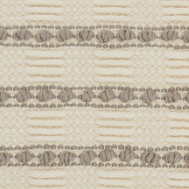 Mina Victory GC384-012020 Textured Cotton Blend Throw Pillow