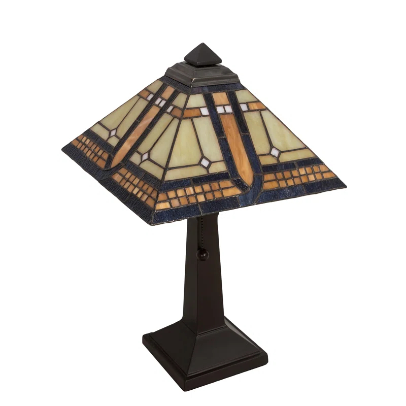 Meyda Tiffany & Stained Glass Metal Table Lamp