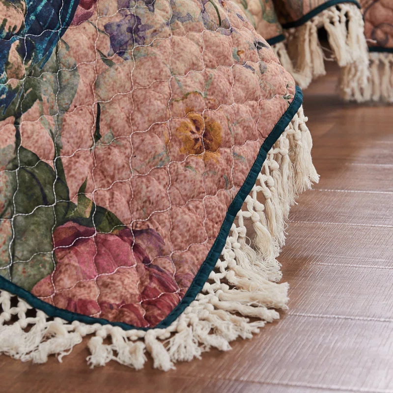 Barefoot Bungalow Eden Peacock Boho Vintage Quilt Set