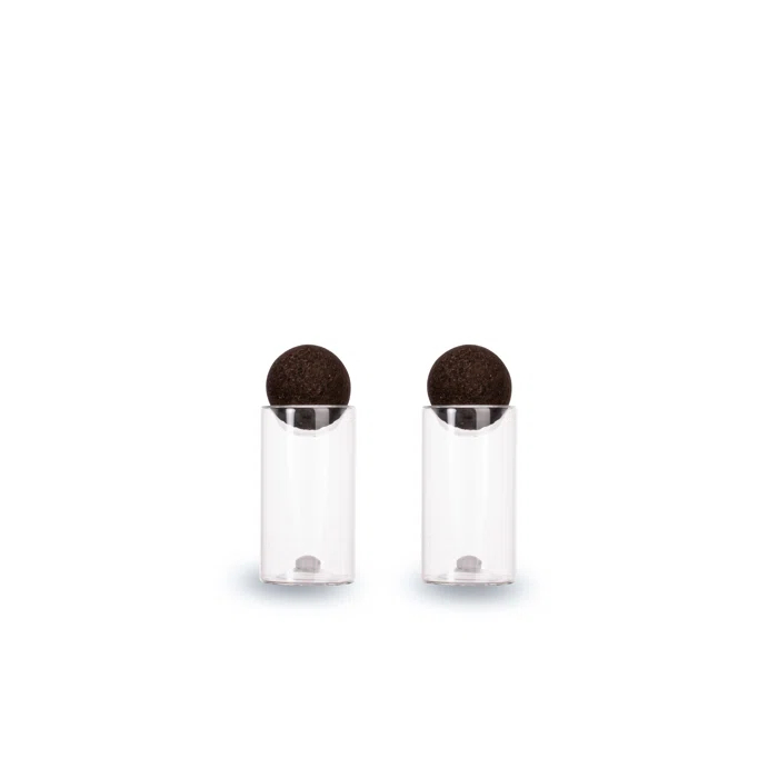 Sagaform Glass Salt And Pepper Shaker Set (Set of 2)