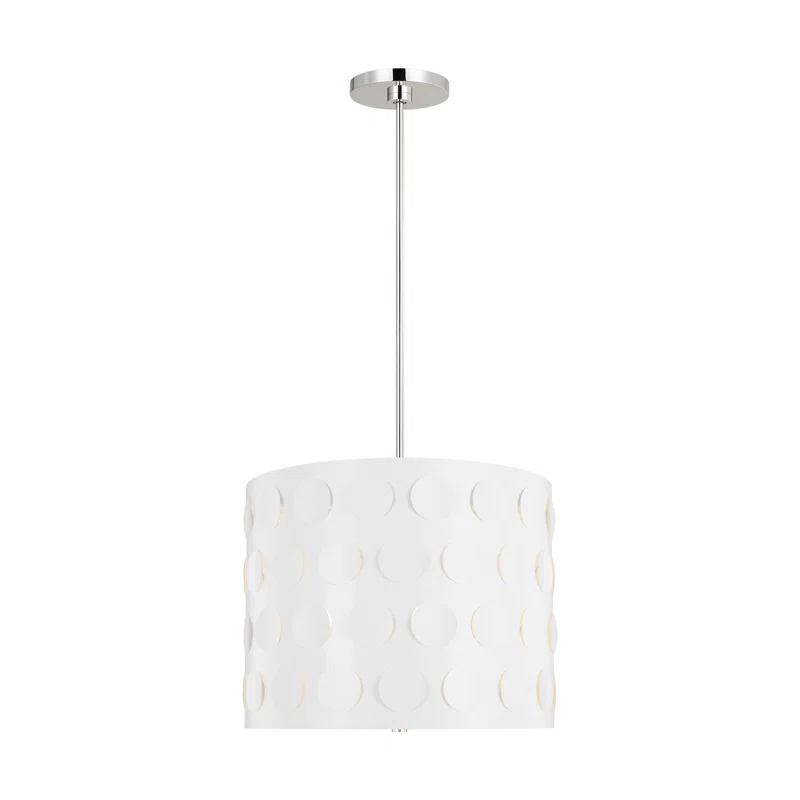 kate spade new york Dottie 3 - Light Dimmable Drum Chandelier
