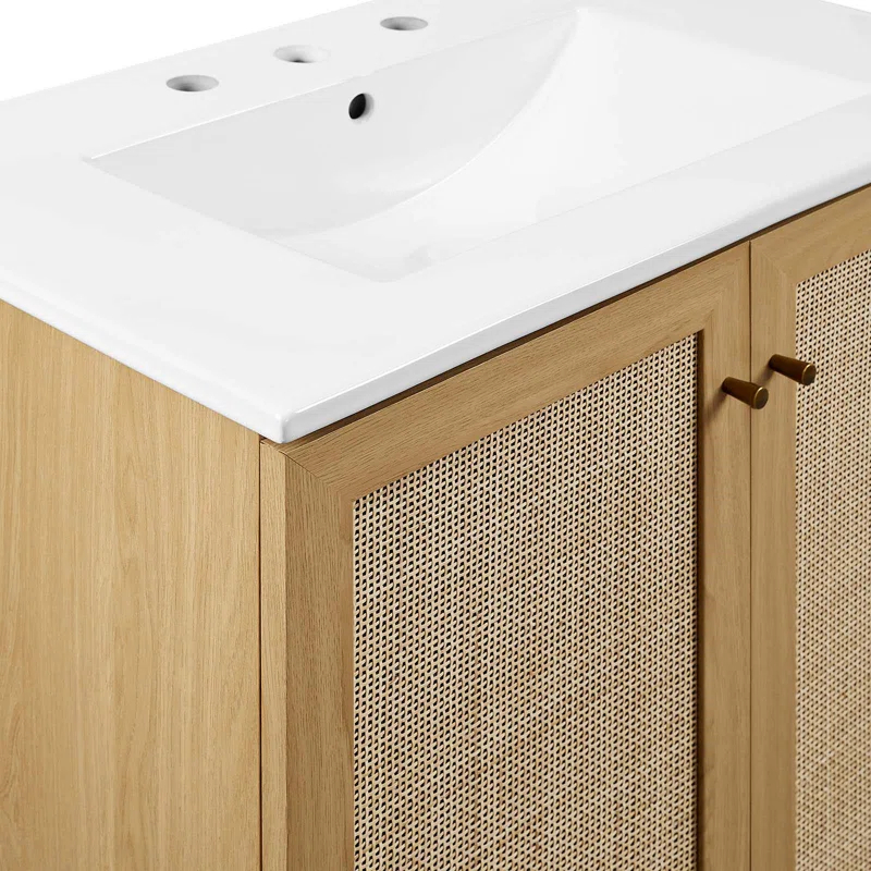 Modway Modway Soma 30'' Free Standing Single Bathroom Vanity with Manufactured Wood Top