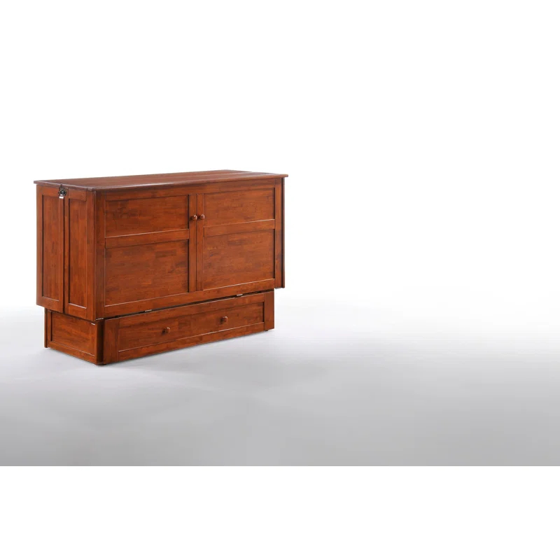 Night & Day Furniture Queen Size Murphy Bed Cabinet with Storage & Charging Ports